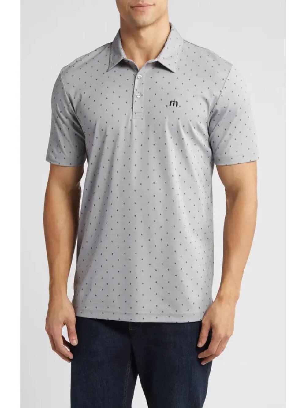 Travis Mathew Handsome Town 2.0 Diamond Dot Mens Golf Polo XL